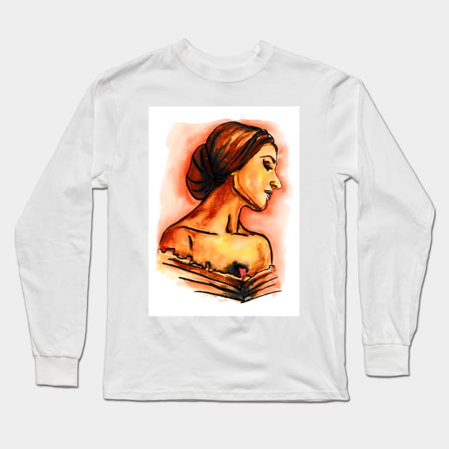 Maria Callas Long Sleeve T-Shirt by Svetlana Pelin